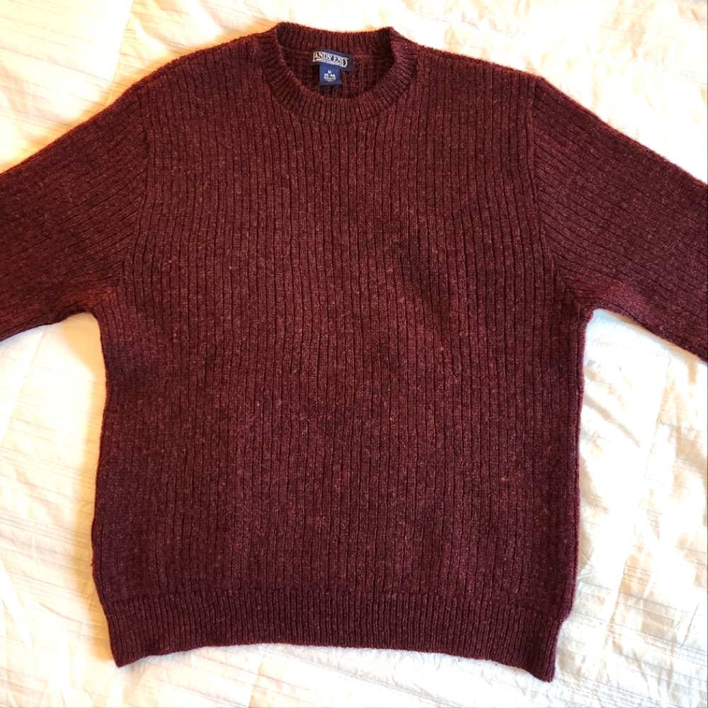 Land's End 100% wool sweater